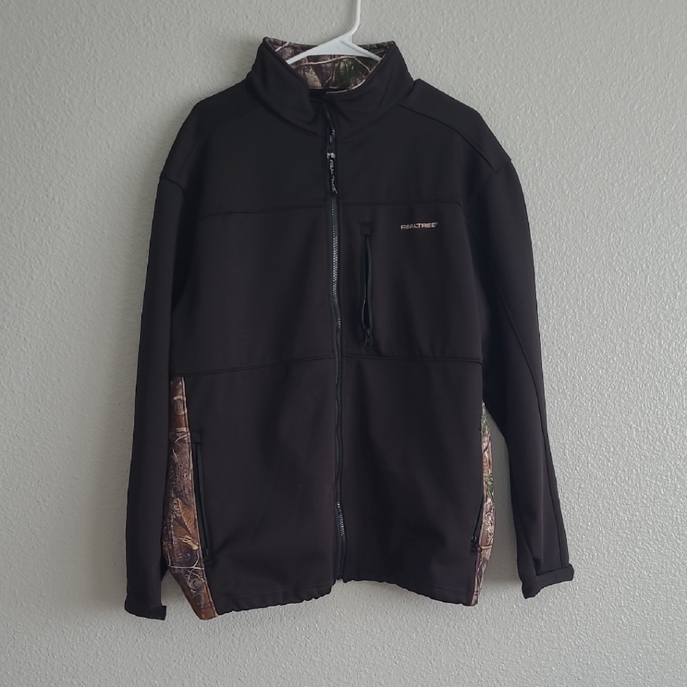 Realtree Black and Camouflage Performance Jacket